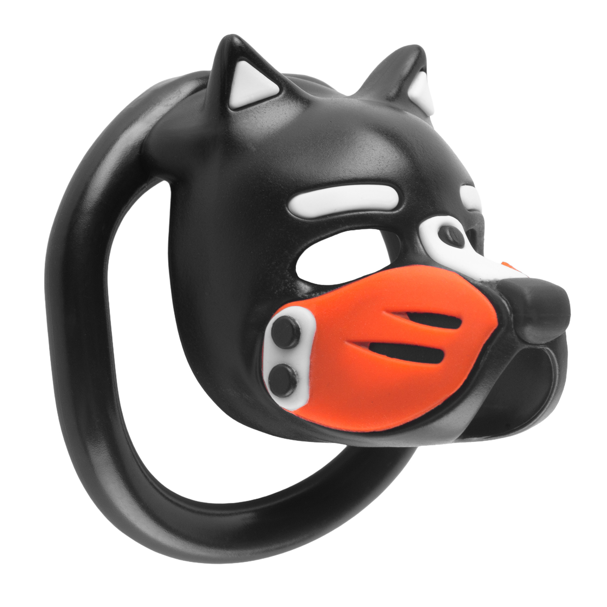 Cage Puppy 4.5 x 3.2 cm Noir-Orange