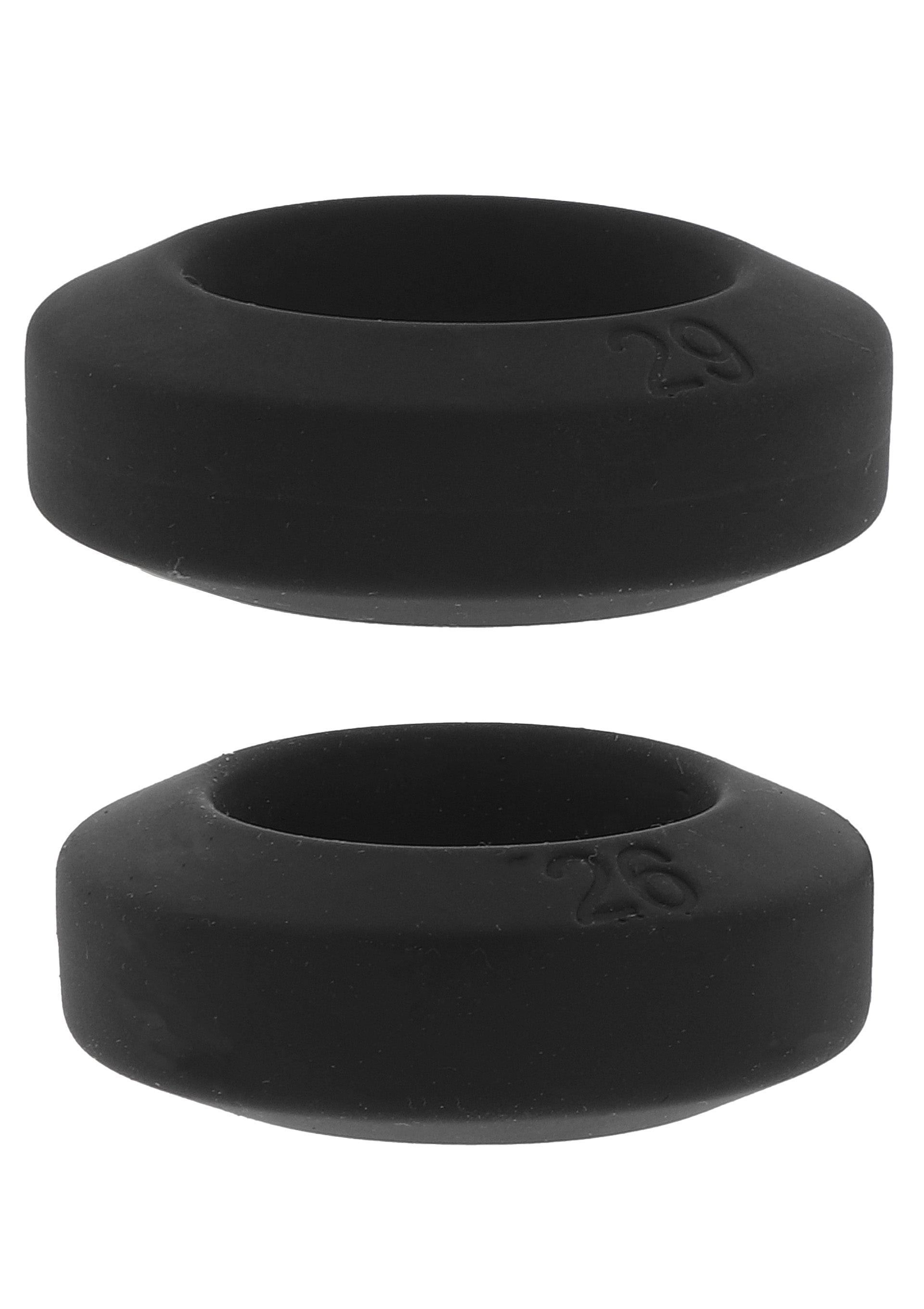 Lot de 2 Cockrings Double Stackers 26-29mm