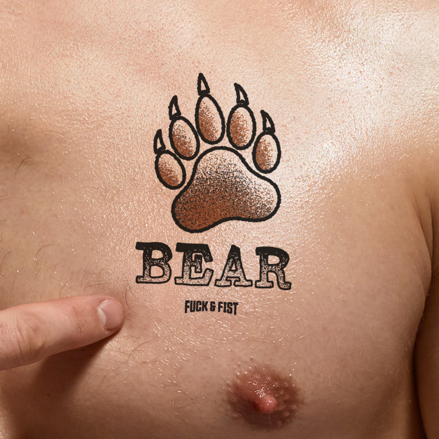 Tatouage temporaire Bear 9 x 6cm