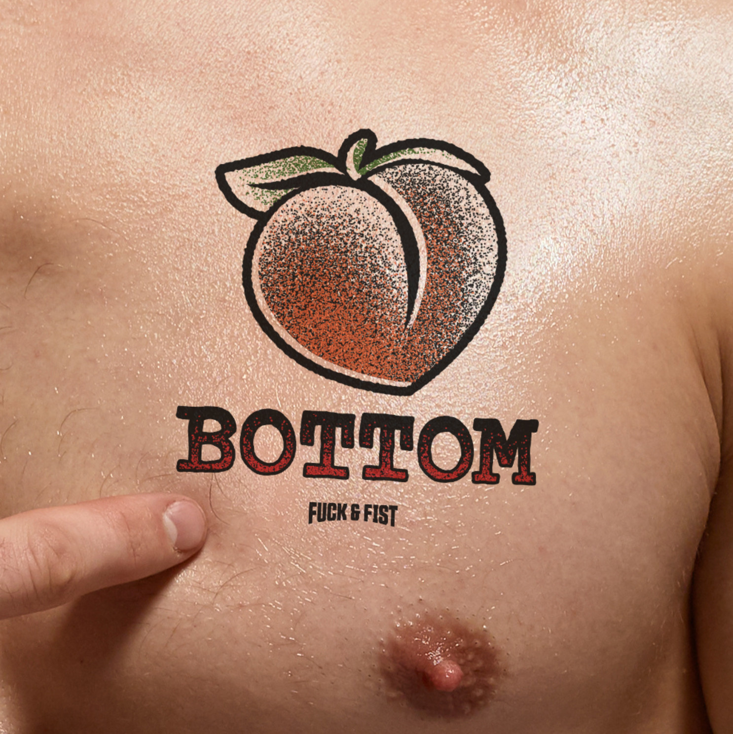 Tatouage temporaire Bottom 9 x 8.5cm