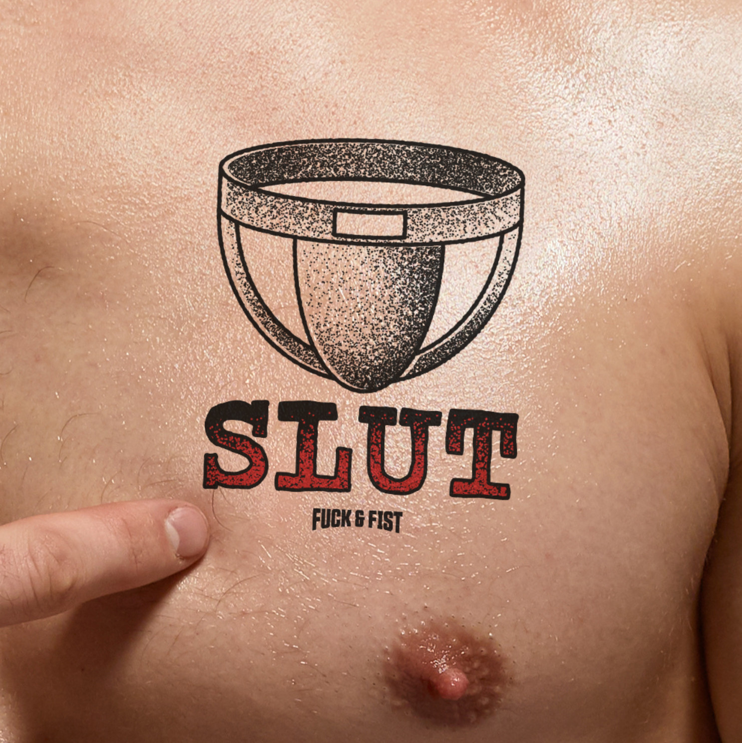 Tatouage temporaire Slut 9 x 7cm