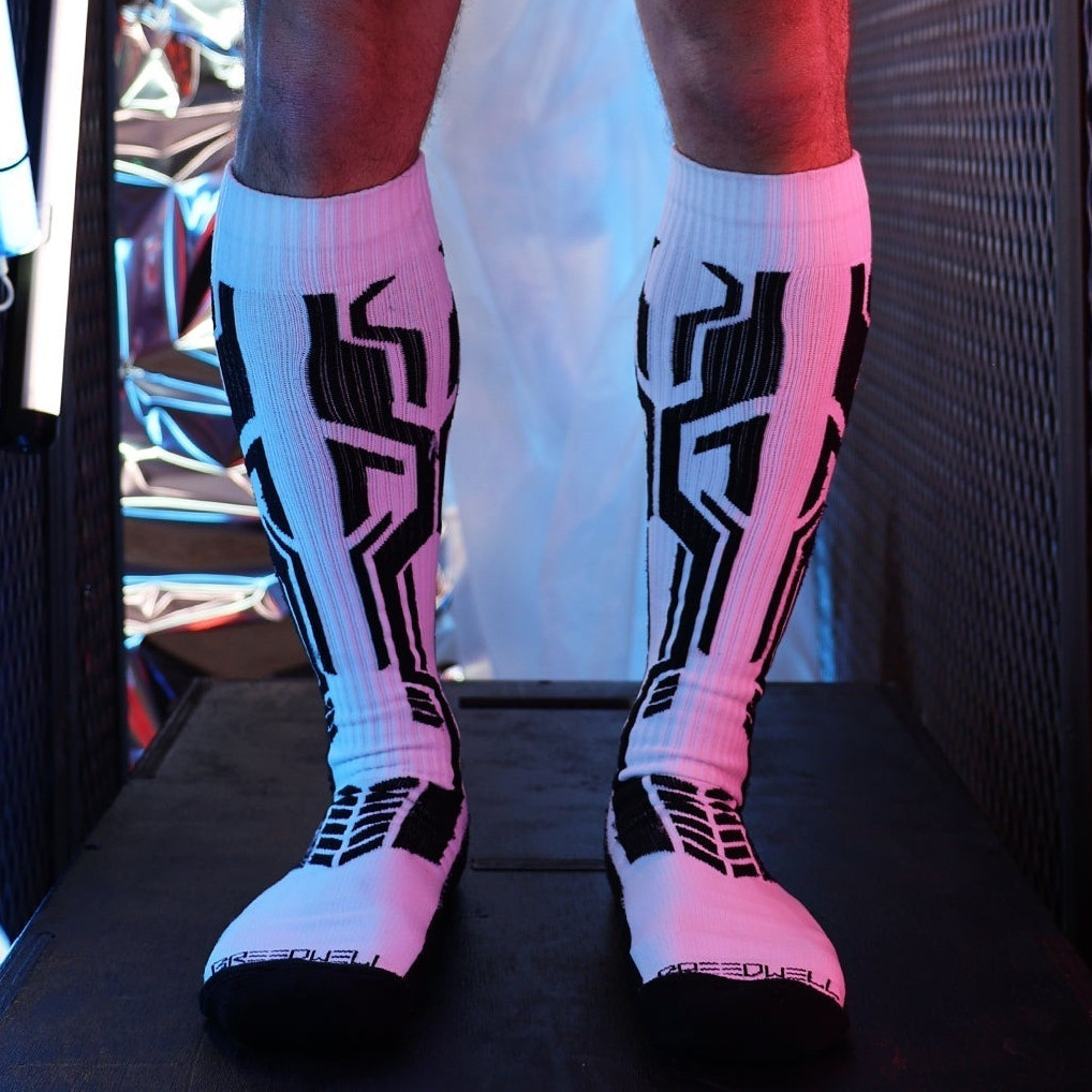 Chaussettes hautes Cyber Sock Blanches