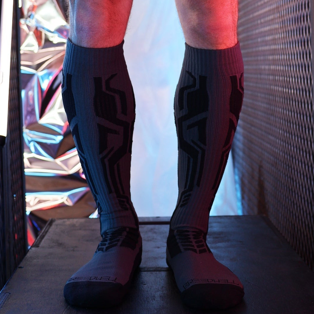 Chaussettes hautes Cyber Sock Anthracite