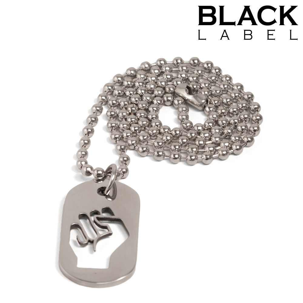 Plaque DogTag Kink Fist 4.5 x 2.5cm