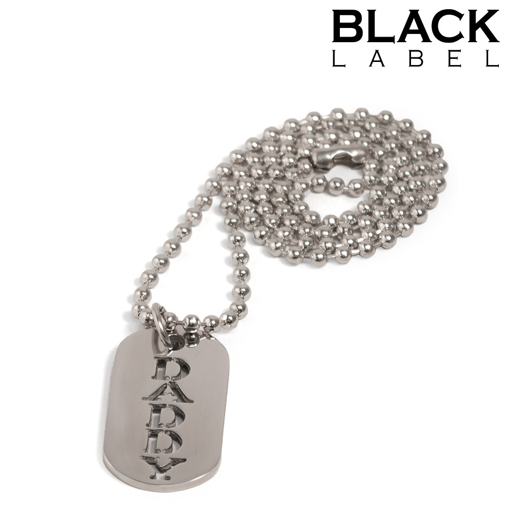 Plaque DogTag Kink Daddy 4.5 x 2.5cm