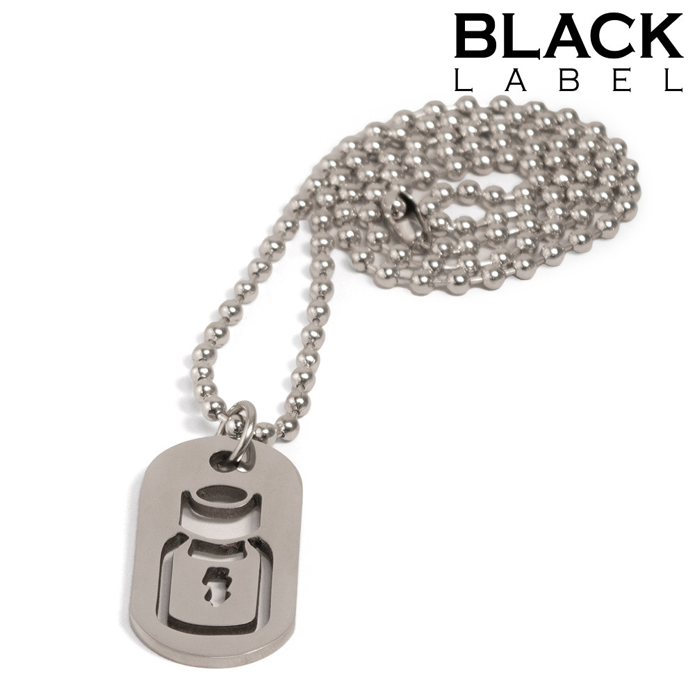 Plaque DogTag Kink Bottle Pop 4.5 x 2.5cm