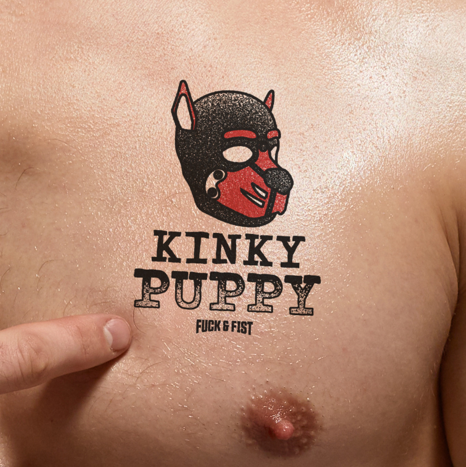 Tatouage temporaire Kinky Puppy 9 x 6.5cm
