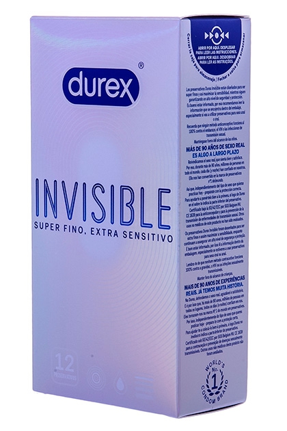 Préservatifs fins Invisible 52mm x12