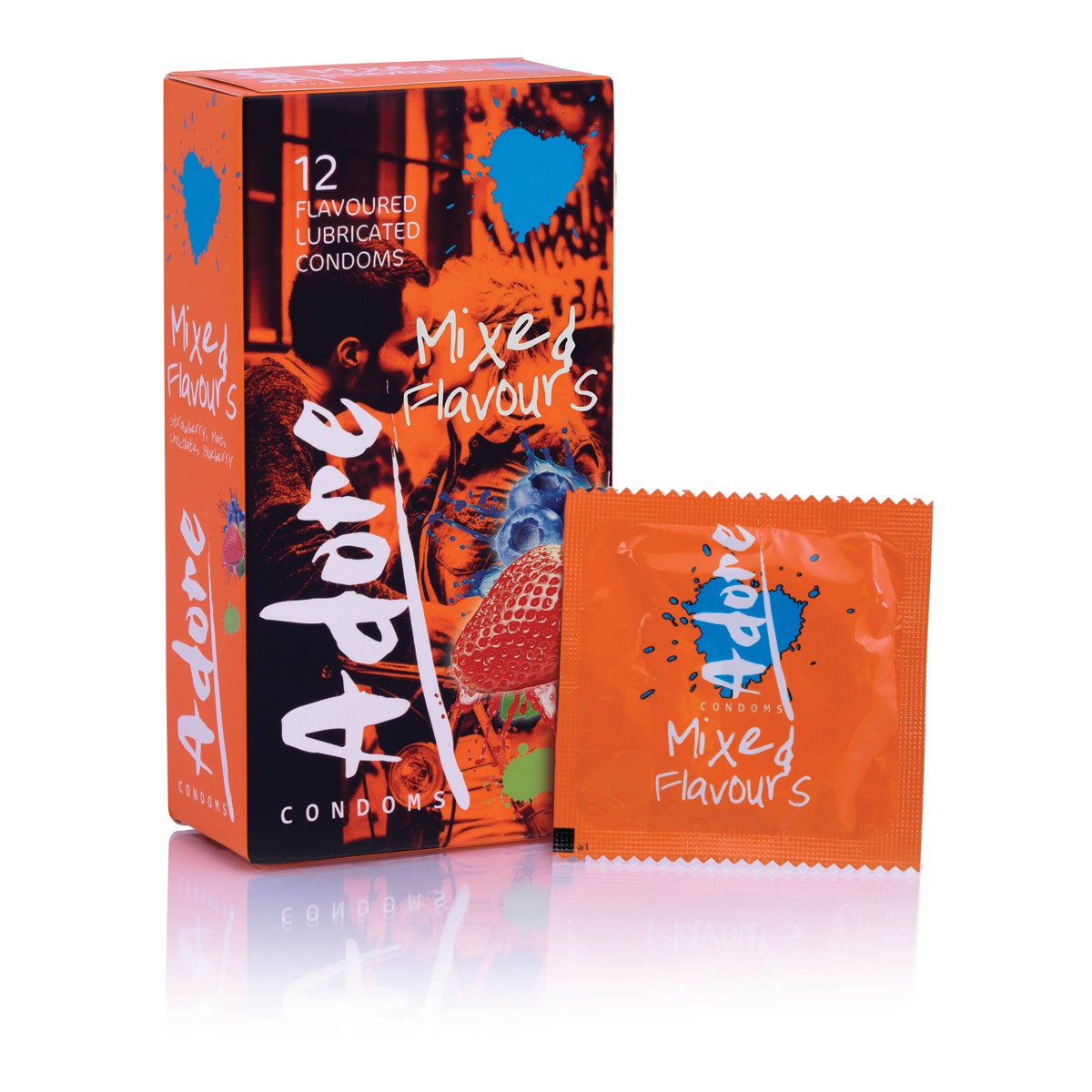 Préservatifs aromatisés Adore 53mm x 12
