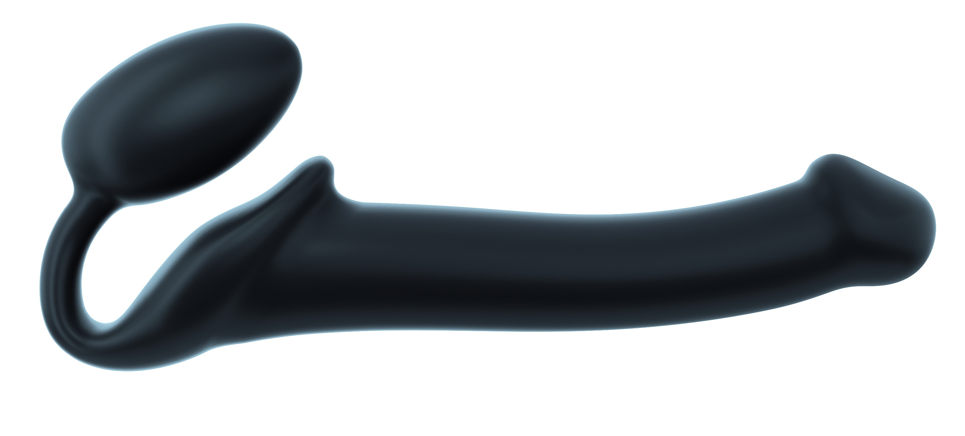 Gode plug STRAP-ON-ME Bendable M 16 x 4 cm Noir