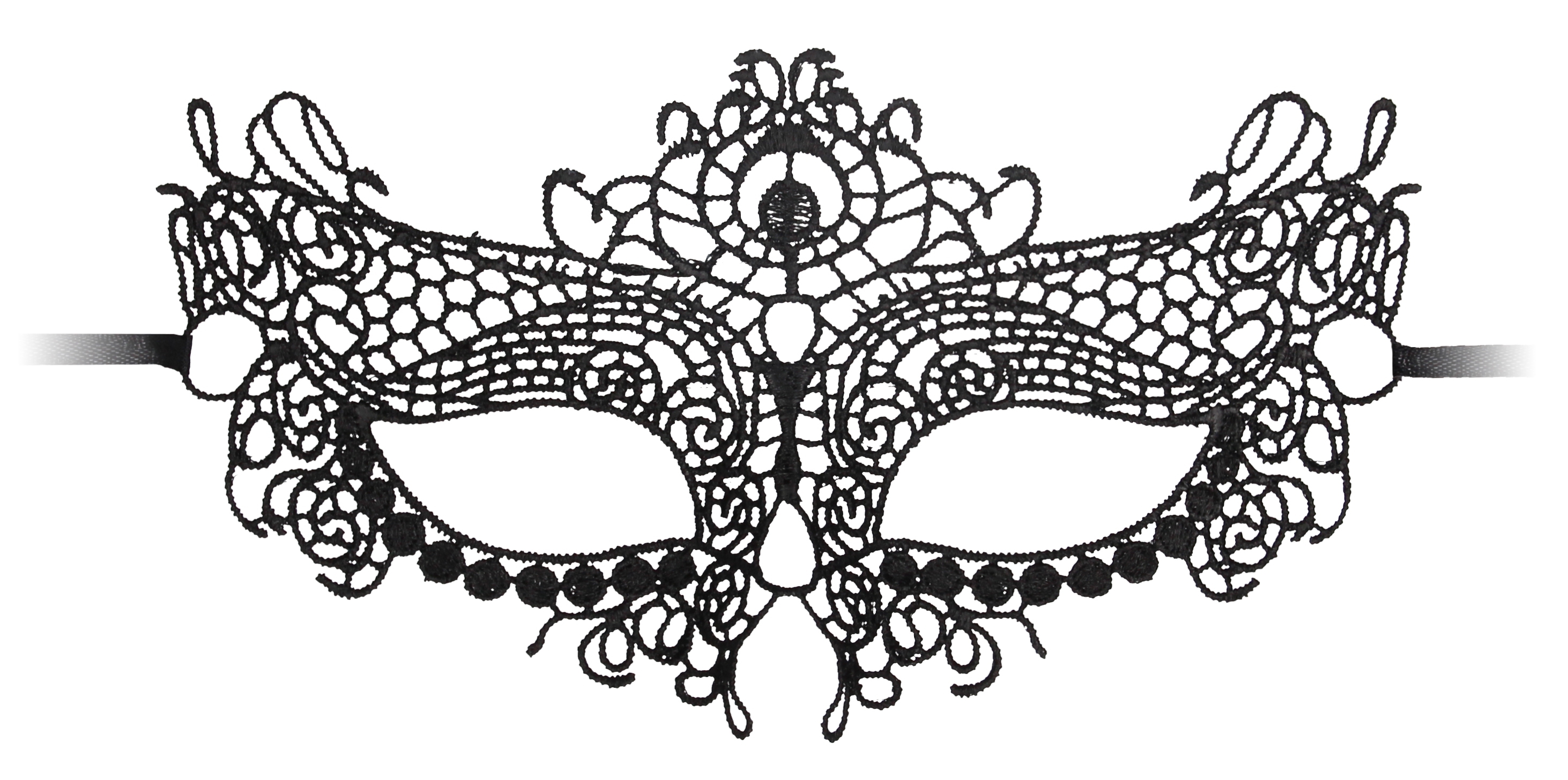 Masque Dentelle Queen Lace Noir
