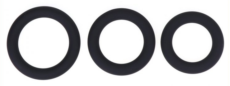 Set de 3 cockrings en silicone