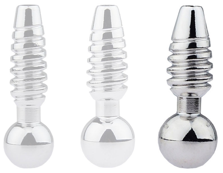 Plug pénis percé Screw L 2.5cm - Diamètre 10mm