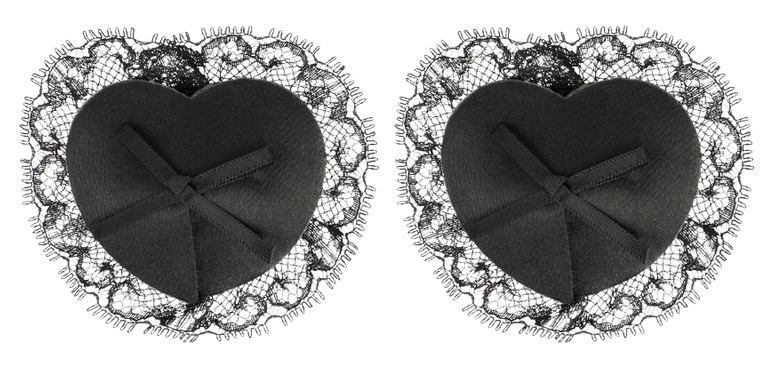 Cache-Tétons adhésifs Lace Noirs