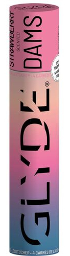 Digues en latex Glyde Dams Fraise x4