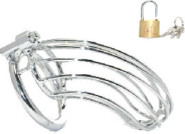 Cage de Chasteté en métal GRILLE 12 x 3.5cm Anneau 40mm