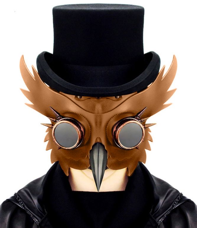 Masque STEAMPUNK Hibou