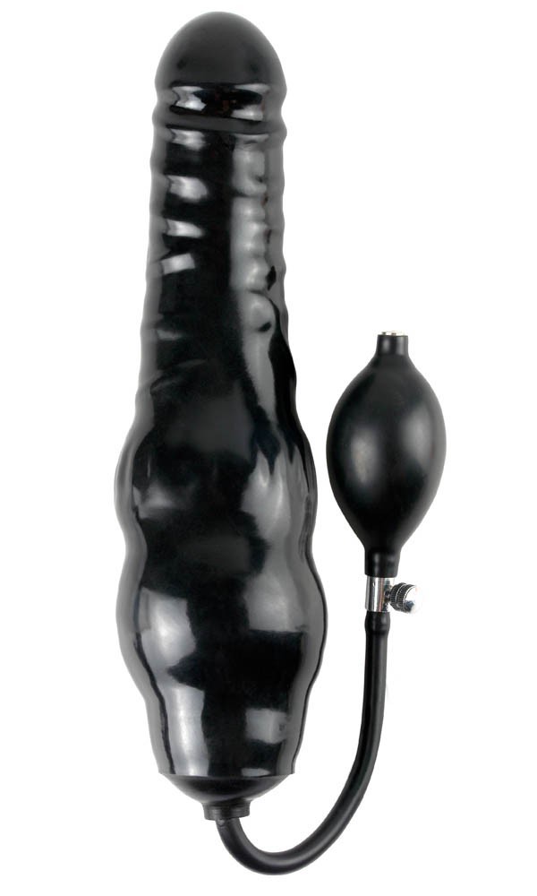 Gode gonflable 20 x 6.5 cm Noir